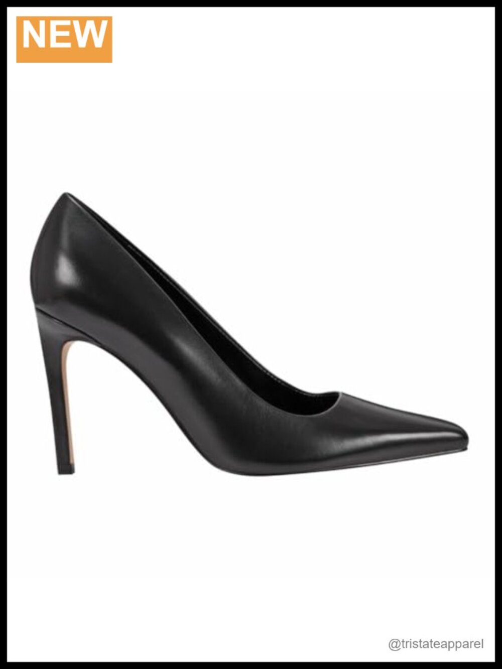 Marc Fisher LTD Olivy Leather Stiletto Heel Square Toe Pump